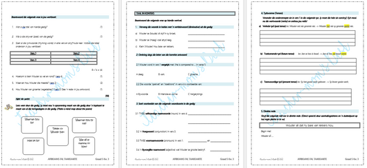 AFRIKAANS EAT WERKBOEK KW 3 GRAAD 5
