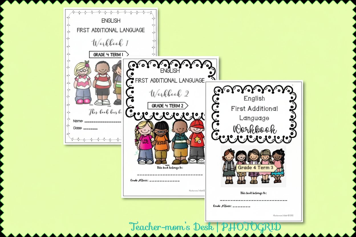 Eng FAL / HL Workbook Bundle Gr 4 Term 1-3