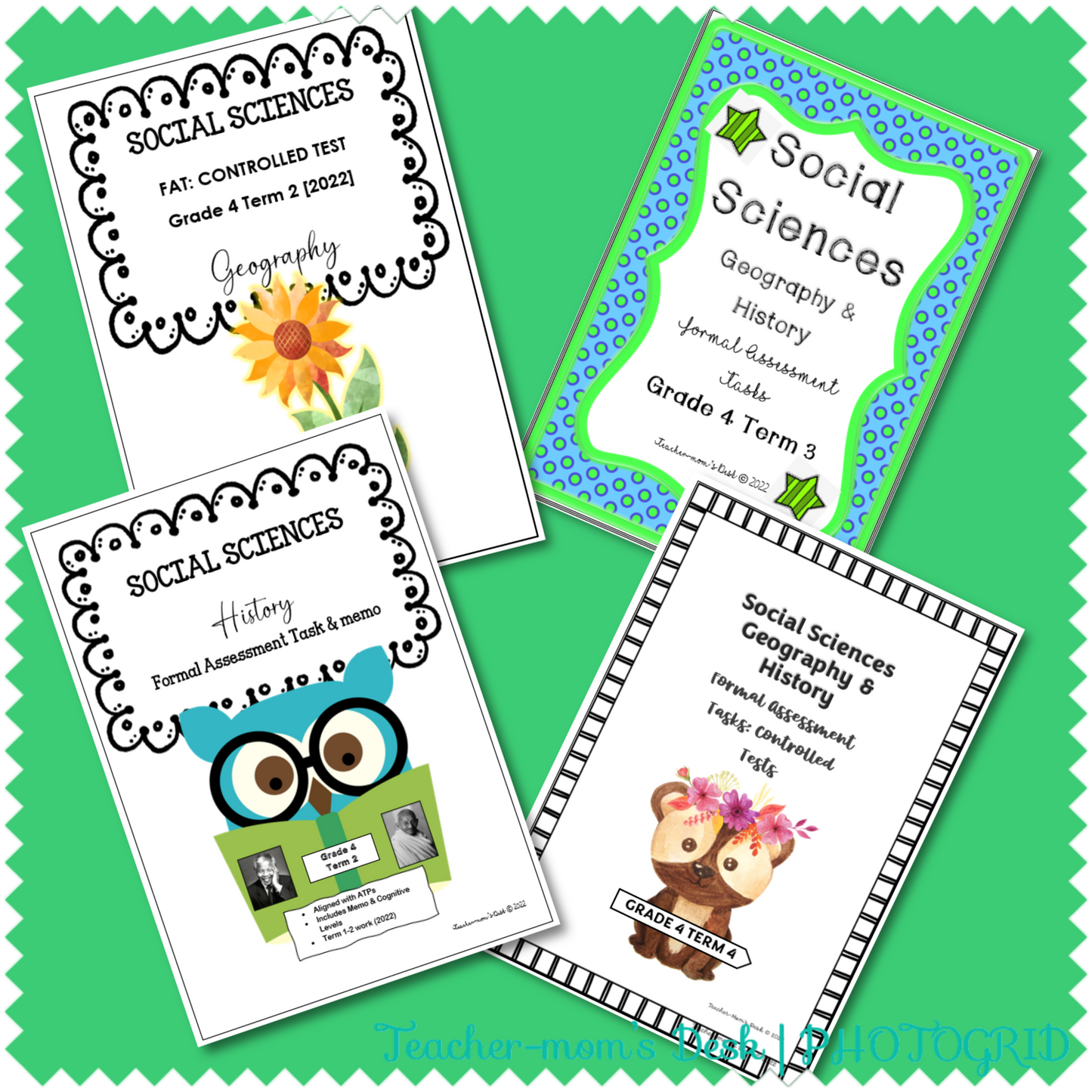 SS Geography & History Bundle Gr 4 Term 2-4