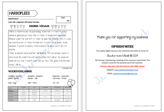 AFR EAT BASISLYN ASSESSERING Gr 4/5