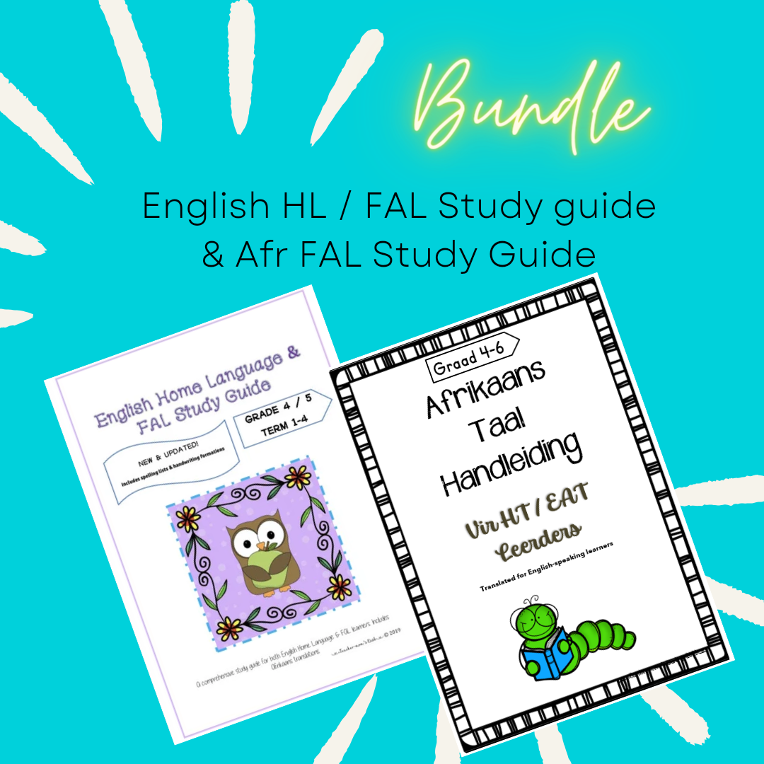 English HL / FAL & Afr FAL Study Guides Bundle