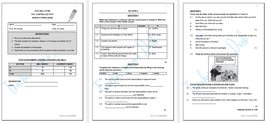 LIFE SKILLS PSW CONTROLLED TEST GR 4 TERM 2