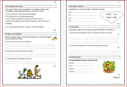 AFRIKAANS EAT OEFENVRAESTELLE KW 4 GR 4