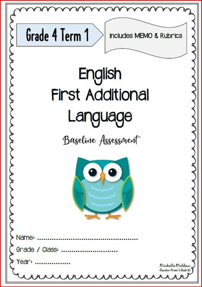 ENGLISH FAL BASELINE ASSESSMENT TERM 1 GRADE 4