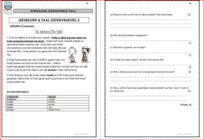 AFRIKAANS EAT OEFENVRAESTELLE KW 4 GR 4