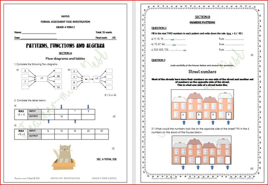 MATHEMATICS FAT: Investigation GR 4 TERM 2