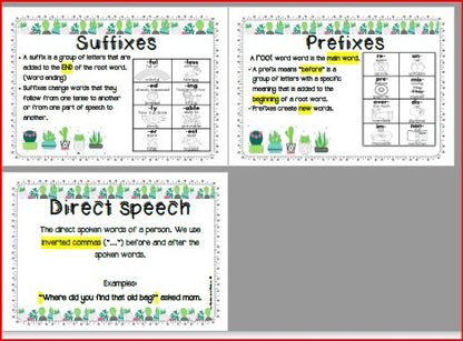 SUCCULENT-THEME LANGUAGE POSTERS GR 4 HL / GR 5 FAL