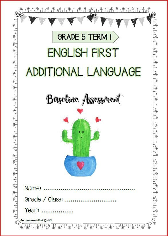 ENG FAL BASELINE ASSESSMENT GR 5 TERM 1