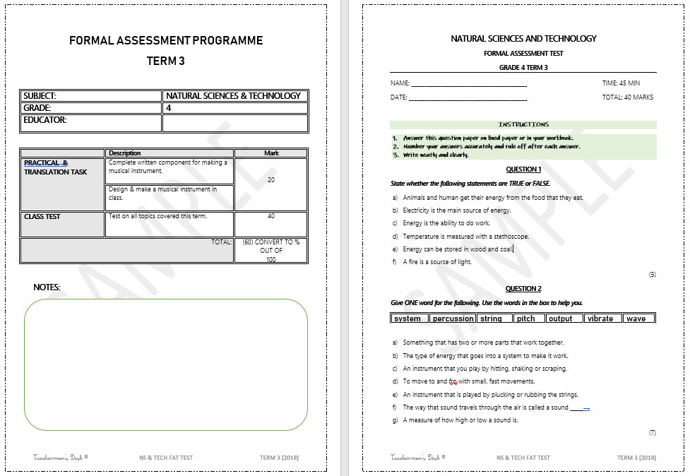 NS & TECH FAT GR 4 TERM 3