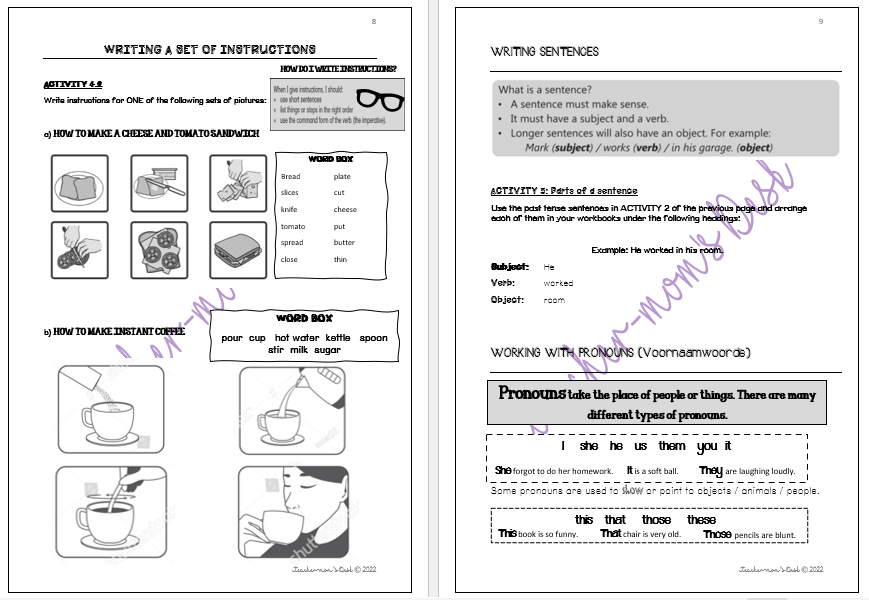 ENGLISH FAL / HL WORKBOOK GR 4 TERM 1 – Teacher-mom's Desk