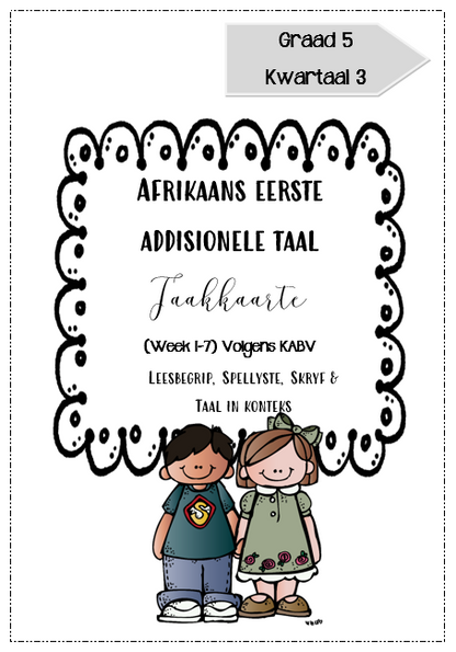 AFRIKAANS EAT WERKBOEK KW 3 GRAAD 5