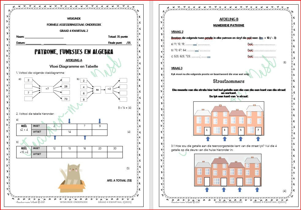 WISKUNDE FAT ONDERSOEK GR 4 KWARTAAL 2 [2022]