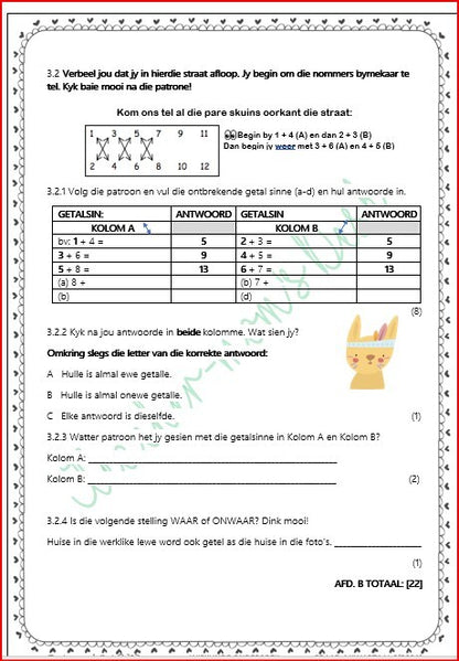 WISKUNDE FAT ONDERSOEK GR 4 KWARTAAL 2 [2022]