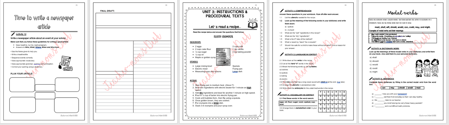 ENGLISH FAL / HL WORKBOOK GRADE 4 TERM 2 [2022]