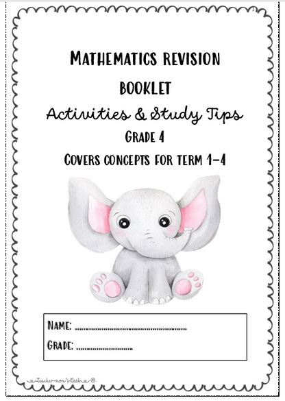 MATHS REVISION BOOKLET GR 4