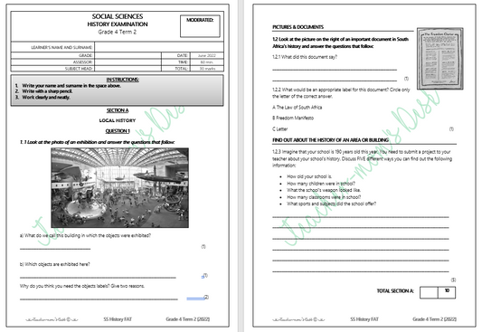 SS HISTORY FAT GR 4 TERM 2 [2022]