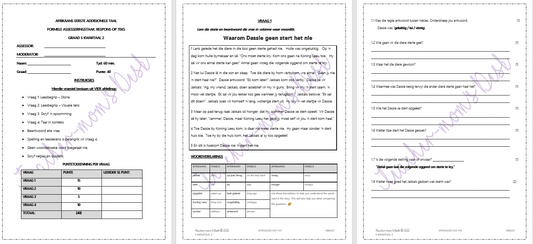 AFRIKAANS EAT FAT: RESPONS OP TEKSTE GR 5 KWARTAAL 2