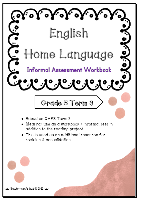 ENG HL WORKBOOK / REVISION TESTS GR 5 TERM 3 2022