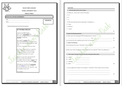 ENG HL WORKBOOK / REVISION TESTS GR 5 TERM 3 2022