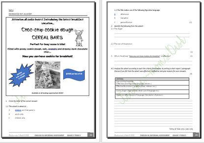 ENG HL WORKBOOK / REVISION TESTS GR 5 TERM 3 2022