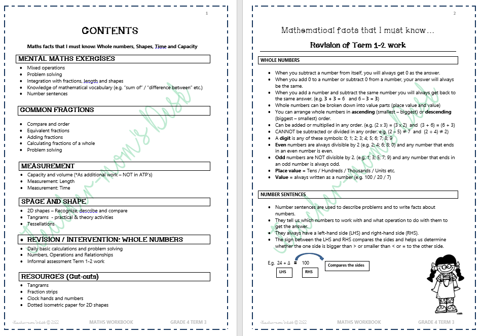 MATHS WORKBOOK GR 4 TERM 3 [2022]
