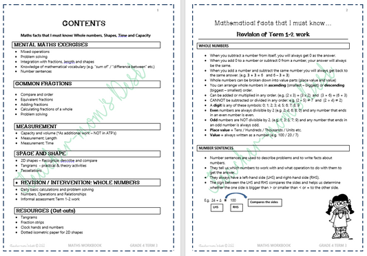 MATHS WORKBOOK GR 4 TERM 3 [2022]