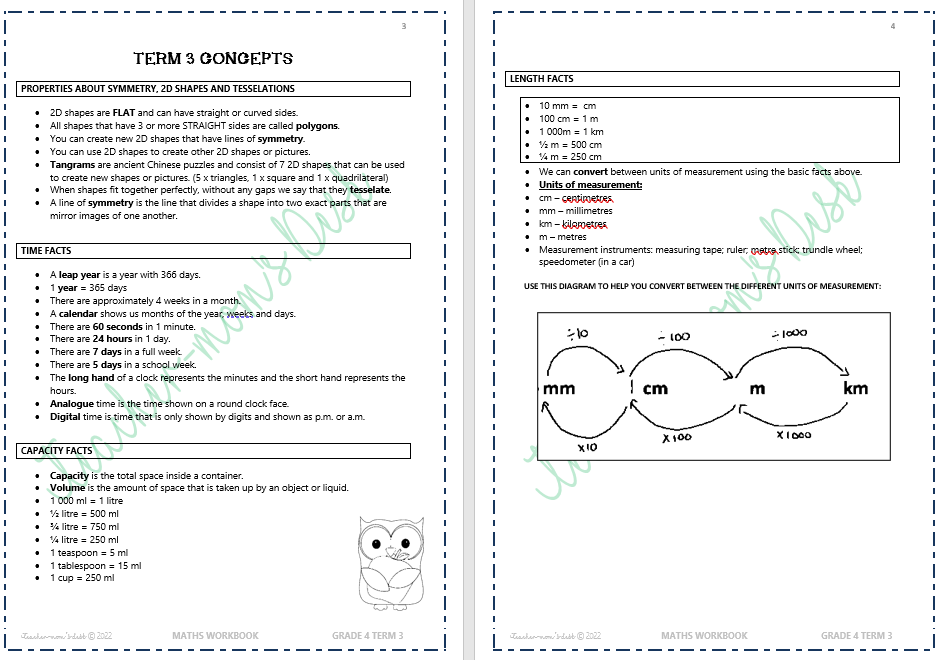 MATHS WORKBOOK GR 4 TERM 3 [2022]