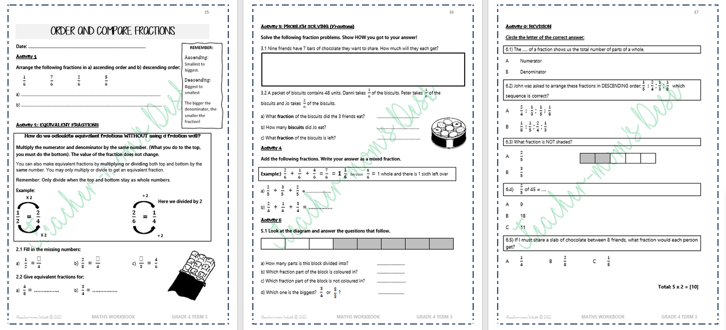 MATHS WORKBOOK GR 4 TERM 3 [2022]