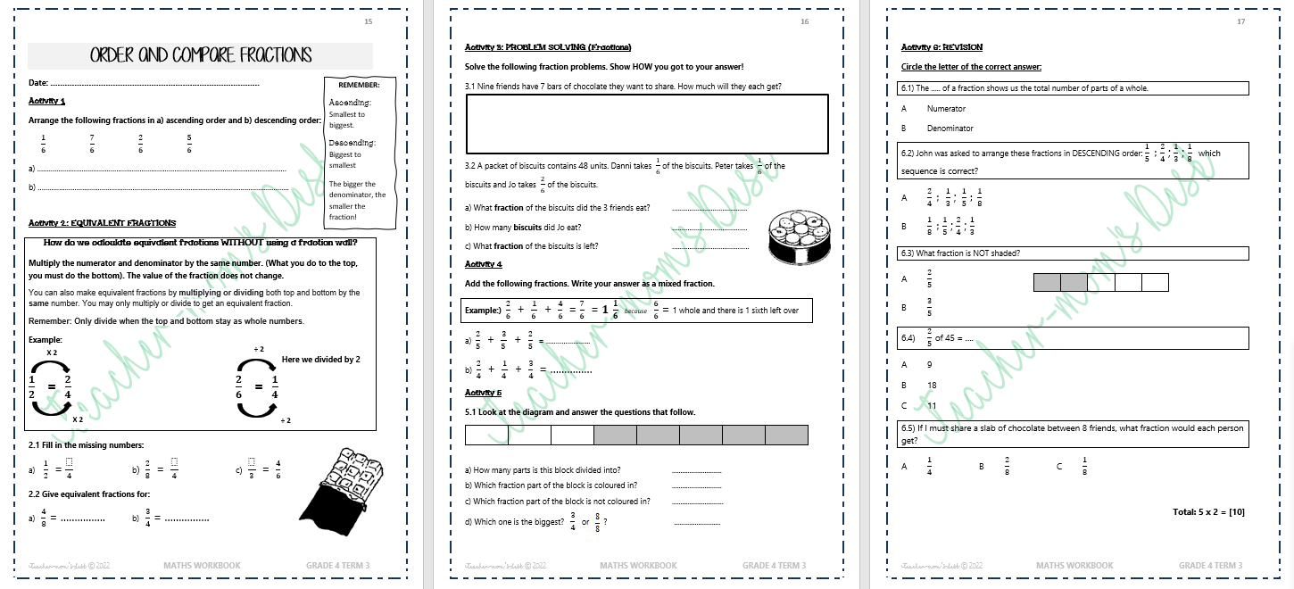 MATHS WORKBOOK GR 4 TERM 3 [2022]