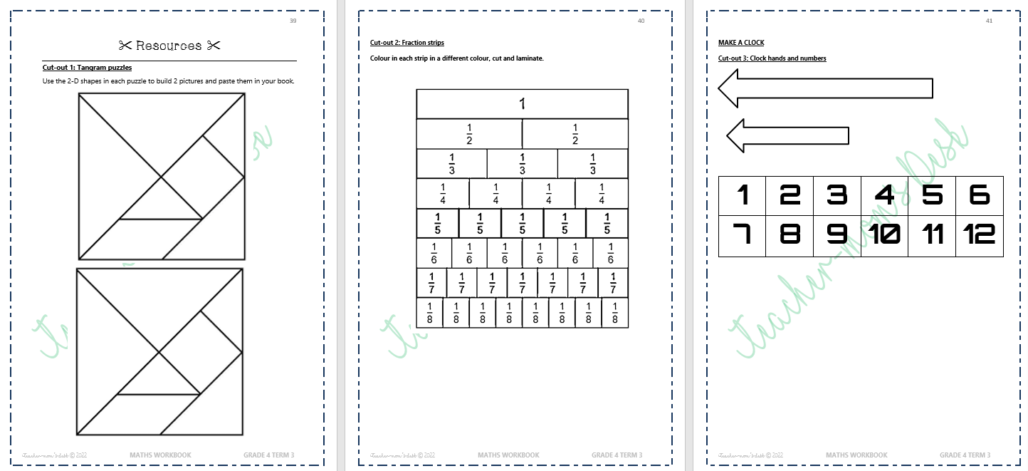 MATHS WORKBOOK GR 4 TERM 3 [2022]