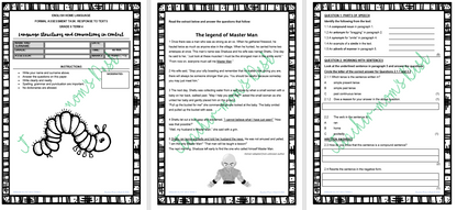 ENGLISH HOME LANGUAGE FAT: Response to texts Grade 6 Term 4