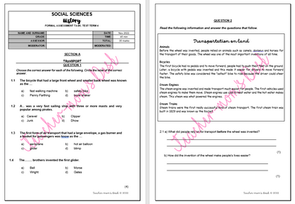 SOCIAL SCIENCES GEOG & HISTORY FAT GR 4 TERM 4