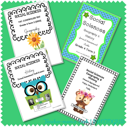 SS Geography & History Bundle Gr 4 Term 2-4