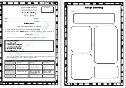 ENGLISH HL FAT: Response to texts Gr 4 Term 4
