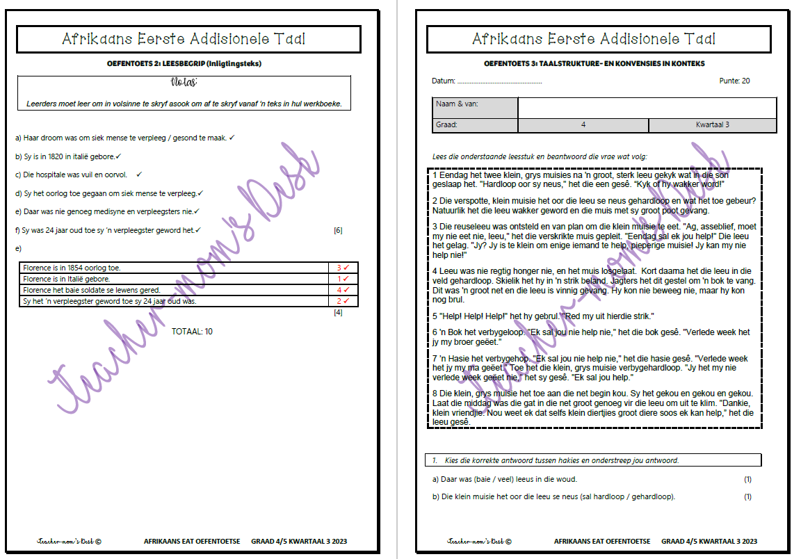 AFR EAT OEFENTOETSE GR 4-5 KW 3 2023