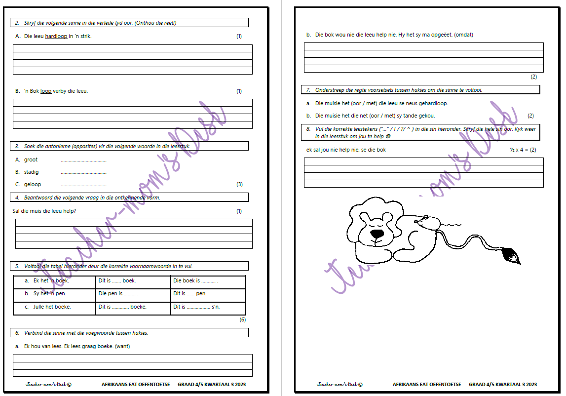 AFR EAT OEFENTOETSE GR 4-5 KW 3 2023