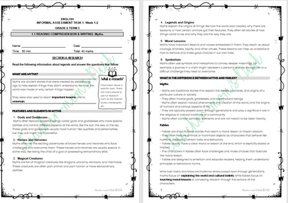 ENGLISH FAL /HL INFORMAL ASSESSMENT GR 6 TERM 3 [BOOK 1]