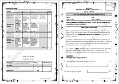 ENGLISH FAL /HL INFORMAL ASSESSMENT GR 6 TERM 3 [BOOK 1]