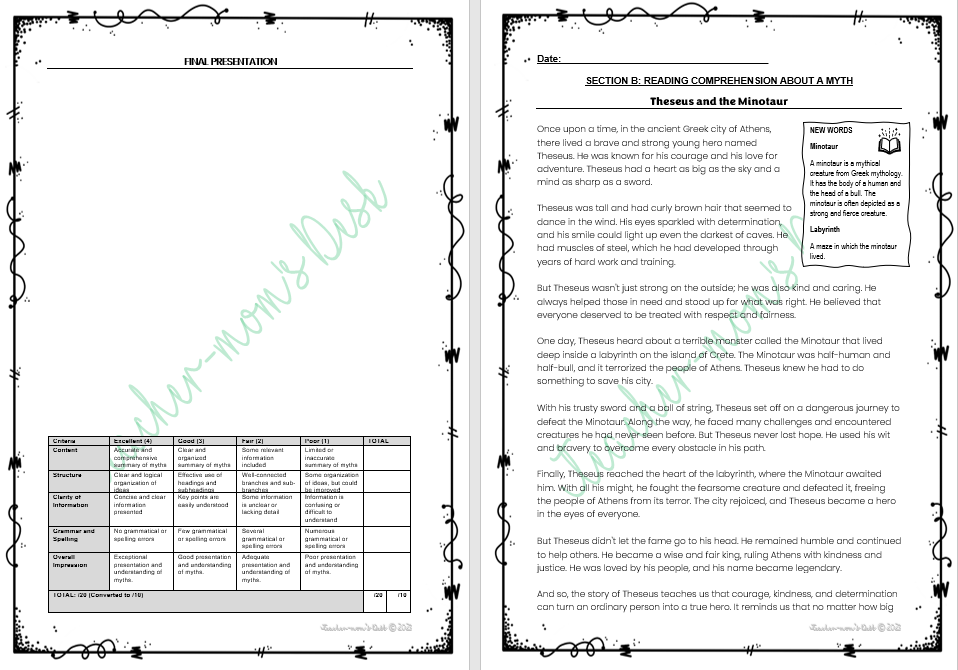 ENGLISH FAL /HL INFORMAL ASSESSMENT GR 6 TERM 3 [BOOK 1]