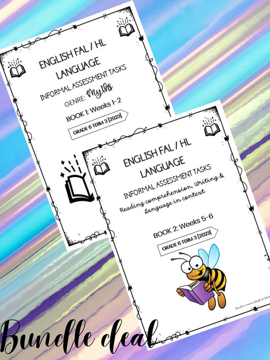 Eng HL/FAL Informal Assessment Term 3 Gr 6 Bundle