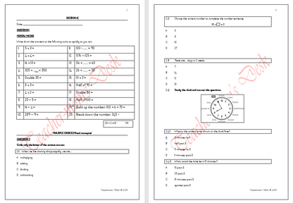 Maths Baseline Assessment Gr 4 2024