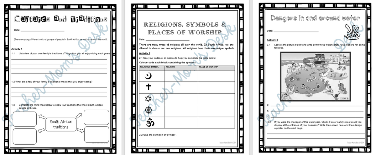LIFE SKILLS PSW WORKSHEETS TERM 2-4 GR 4 – Teacher-mom's Desk