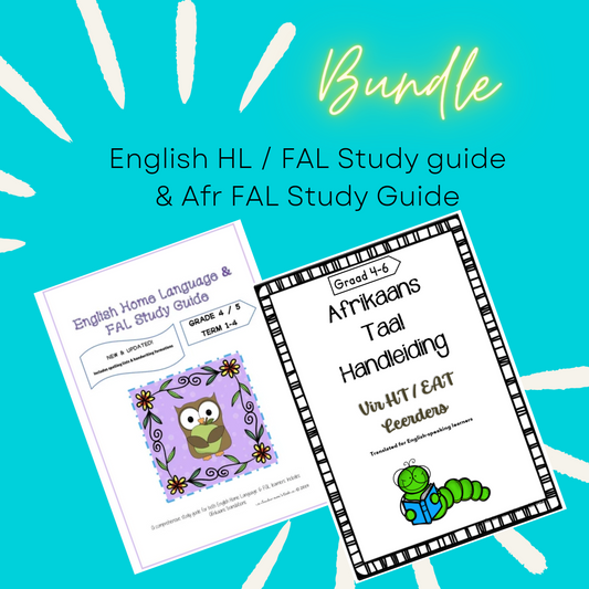 English HL / FAL & Afr FAL Study Guides Bundle