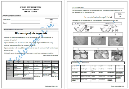 AFRIKAANS FAL RESPONS OP TEKSTE FAT GR 4 KW 2 [2023]