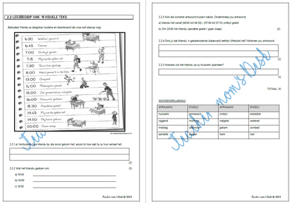 AFRIKAANS FAL RESPONS OP TEKSTE FAT GR 4 KW 2 [2023]
