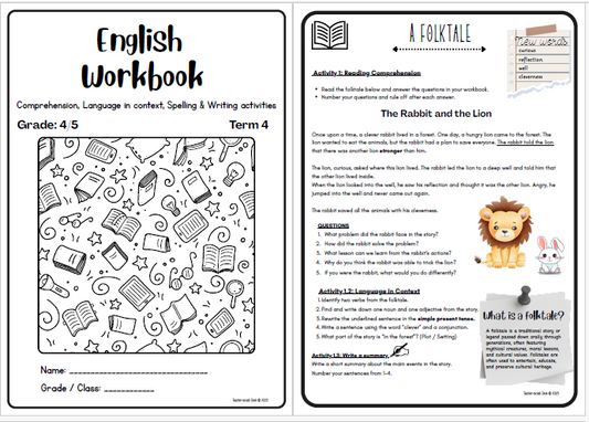 ENGLISH WORKBOOK TERM 4