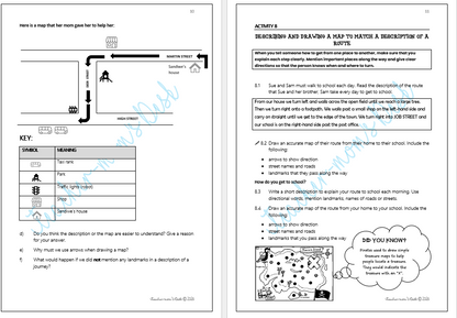 SS GEOGRAPHY SUMMARY NOTES AND WORKSHEETS GR 4 TERM 1 (Updated)