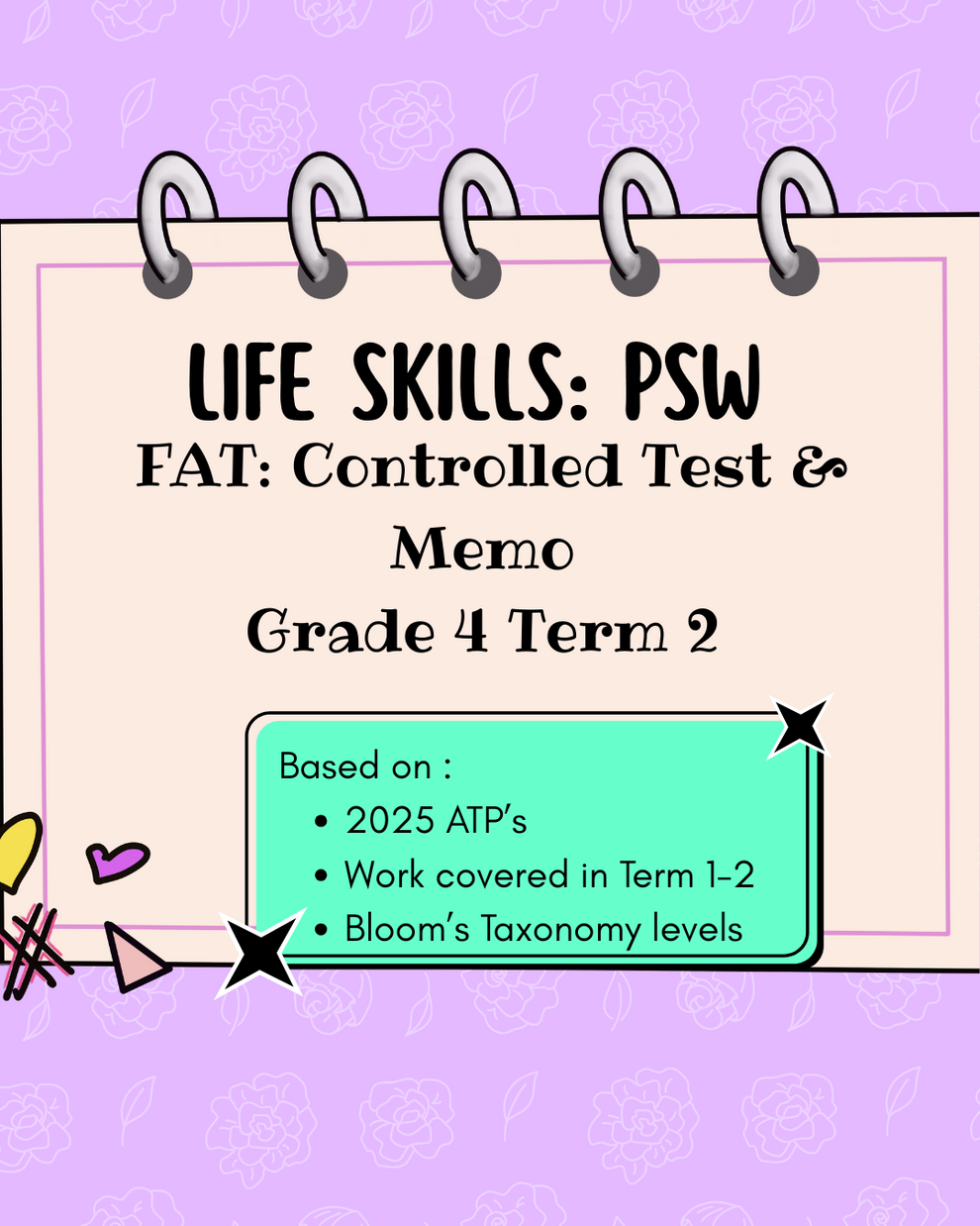 LIFE SKILLS PSW CONTROLLED TEST GR 4 TERM 2 – Teacher-mom's Desk
