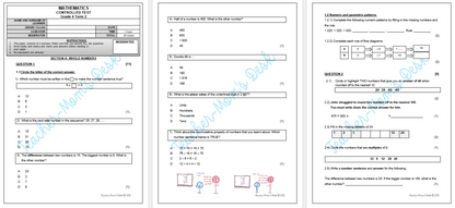 MATHS FAT CONTROLLED TEST GR 4 TERM 2 [2025]