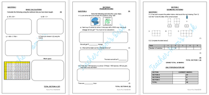 MATHS FAT CONTROLLED TEST GR 4 TERM 2 [2025]